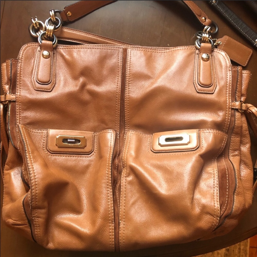 Vintage Tan coach purse